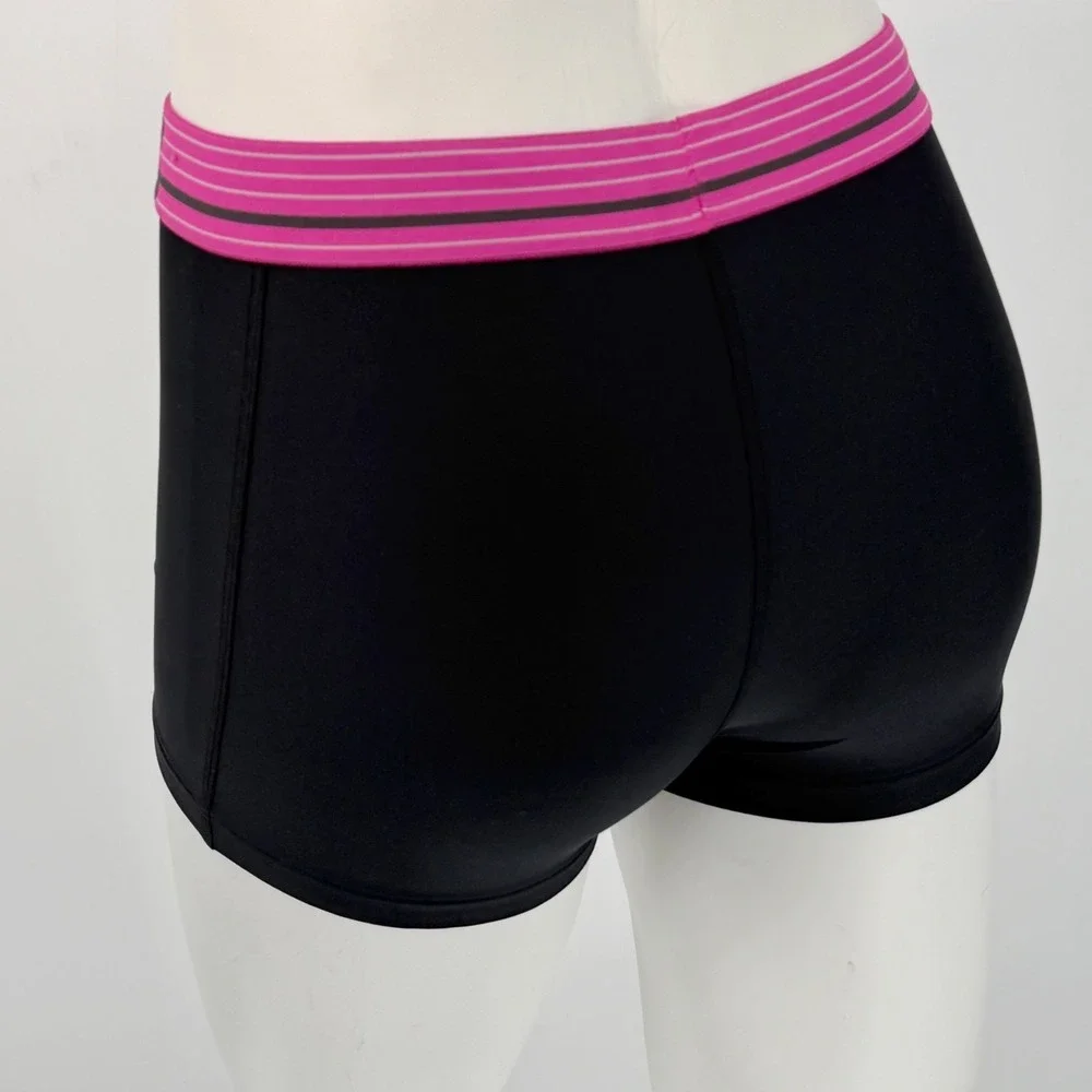 Under Armour Compression Shorts Black‎ Pink Stripe Athletic S Activwear 102-48